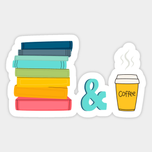 Coffee & Books Sticker